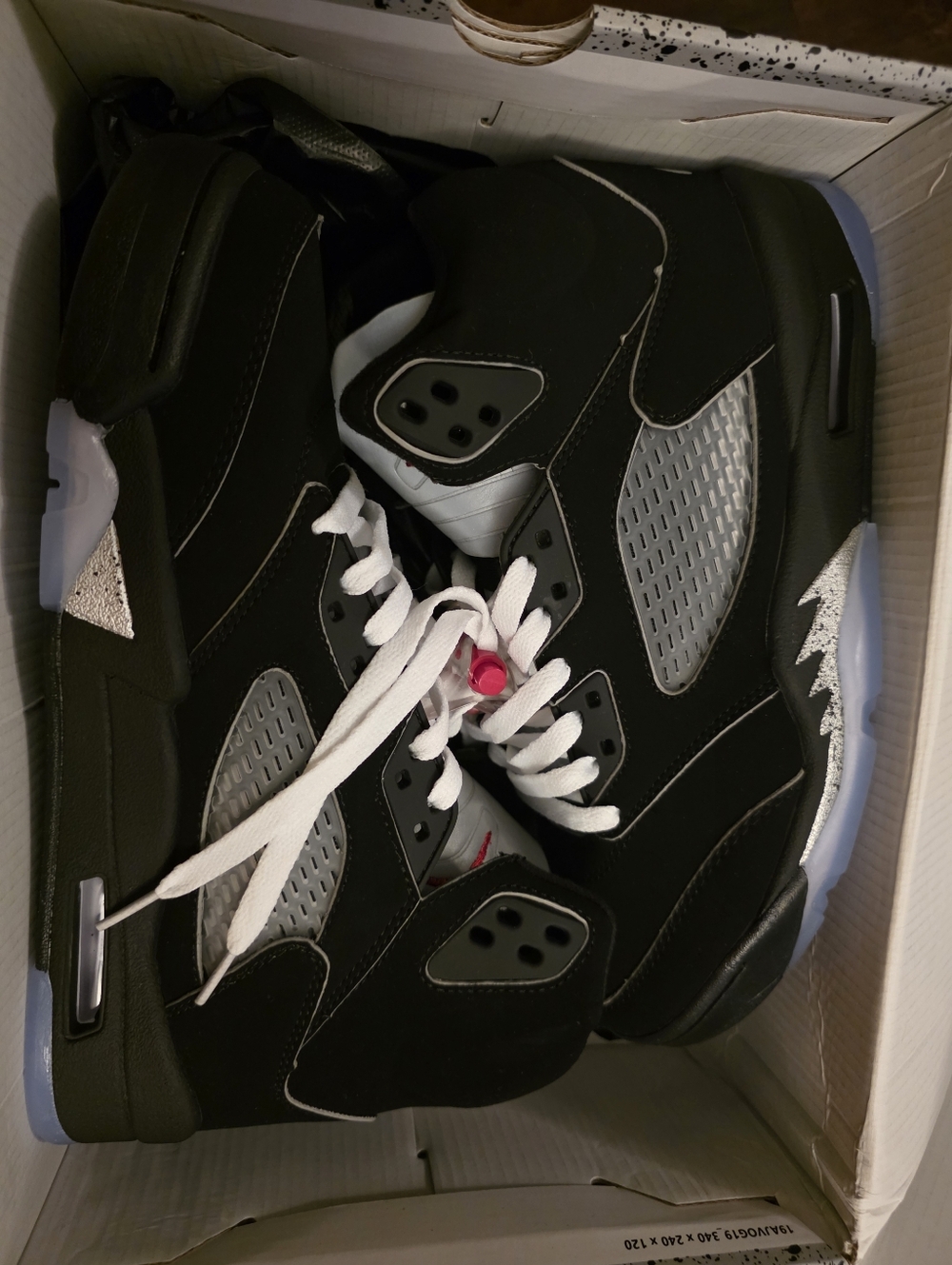 Nike Jordan Black/Silver/Red Men's Athletic ShadowNova Flux-5 Retro Shoes 9 NWT